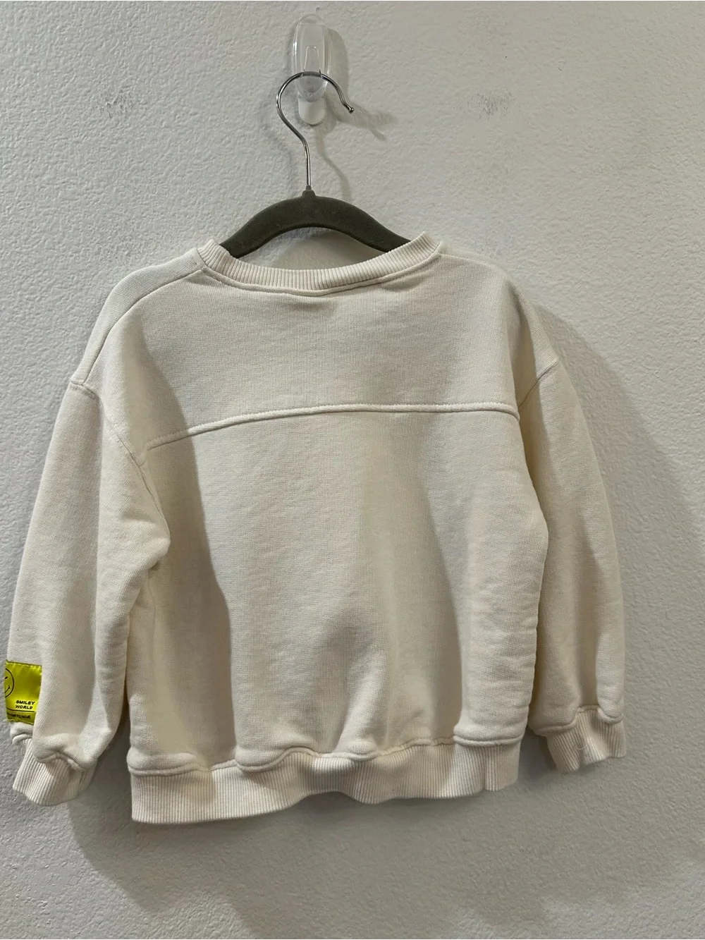 Zara Smiley World "The Life You Want” Toddler Girls Cream Sweatshirt Size 3T - Picture 6 of 10